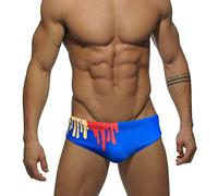 Lantra Besa Uomo Slip da Bagno Swim Swimming Briefs per Nuoto Estivo in Mare e Piscina CU (Tipo 166) - Blu (Taglia Cinese XXL)