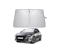 LANTU Parasole Parabrezza Per Peugeot 208 E-208 2019-2026 Ripiegabile Protezione Visiera Solare Con Tasca Portaoggetti Blocca Raggi UV Ombrello Da Sole