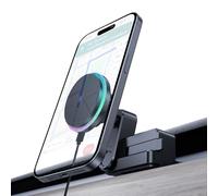 LANTU Supporto per cellulare RGB da 15 W per Tesla Tesla Model Y 2020-2024 e Model 3 2017-2023, magnete con cavo da 1 m C-C per iPhone 12-16 serie e custodia magnetica (RGB colorato)