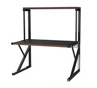 LANTUS Mensola retrattile regolabile per forno a microonde, estensibile e regolabile in altezza in acciaio al carbonio con 3 ganci a clip, supporto da forno elettrico - 65 x 54 x 30 cm - nero