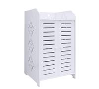 LANTUS Piccolo Mobile da Riordinamento per Toilette, Supporto per Carta Igienica, Colonna, Armadio da Bagno, Armadietto, Scaffale Regolabile, 40 x 35 x 71 cm (Tre Livelli)