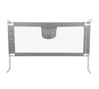 LANTUS Sbarra Bambini 180 cm, Sponde Con Alzata Verticale E Doppia Chiusura Di Sicurezza Arresto Caduta Spondina Letto Bambini 1,8 m - Grigio