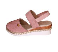Lanunlly Sandali Da Donna Zeppa Estive Punta Chiusa Sandalias Suola Interna Imbottita In Tessuto Shoes Juta Paglia Chiusura Con Fibbia Alla Caviglia Sandalo Eleganti Outdoor Mare Spiaggia