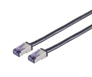 Lanview LVN-CAT6A-FLEX-1 M cavo di rete Nero S/FTP [S-STP] (HIGH-FLEX Cat6a S/FTP Black - 1m High-Flex Shielded - High-Flex Shi NEW