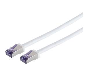 Lanview LVN-CAT6A-FLEX-1MWH cavo di rete Bianco 1 m S/FTP [S-STP] (Lanview HIGH-FLEX Cat6a S/FTP - White 1m - Warranty: 60M) NEW