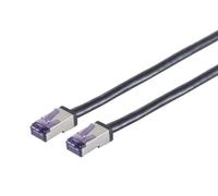 Lanview LVN-CAT6A-FLEX-2M cavo di rete Nero S/FTP [S-STP] (Lanview HIGH-FLEX Cat6a S/FTP - Black 2m High-Flex Shielded - Networ NEW