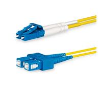 Lanview LVO231493 cavo a fibre ottiche 3 m 2x LC 2x SC OS2 Giallo (LC-SC single mode fibre cable - dublex OS2 9/125 LSZH 3M - W NEW