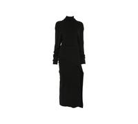 Lanvin - Abito in maglia con dolcevita e spille da balia - - Dresses - Donna - Nero - S