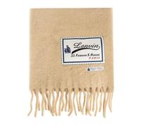 Lanvin, ,Accessories ,Donna ,Beige ,ONE SIZE Sciarpa Firmata con Frange in Lana