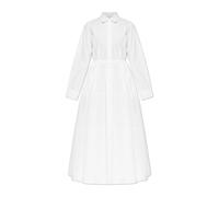 Lanvin, ,Dresses ,Donna ,Bianco ,2XS Abito a Camicia in Popeline di Cotone