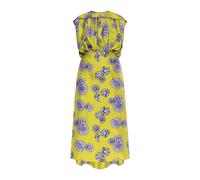 Lanvin, ,Dresses ,Donna ,Verde ,S Abito Midi in Seta Stampata