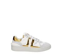 Lanvin White Fabric Low Top Sneakers - EU37/US7