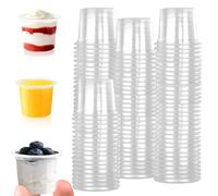 Lanvuto 200 Pz Bicchieri Plastica, 4cl/40ml Bicchieri Shot Plastica Trasparente, Bicchierini per Liquore, Cocktail, Caffe, Feste