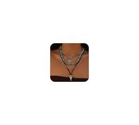 LANWLOSI Collane occidentali a strati per le donne Boho Western Turchese Perline Girocollo Testa di Bue Collana Cowgirl Country Concert Gioielli Cowboy Carter Outfits Accessori, turchese, Nessuna