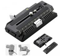 Lanxire Kit piastra a sgancio rapido e morsetto per treppiede da 120 mm per piastra QR Manfrotto 501 502 DJI Gimbals, supporto a sgancio rapido per fotocamera