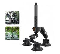 Lanxire telecamera per montaggio su auto ad aspirazione per Insta360, supporto per ventose con bastone per Selfie invisibile da 46.4 "per Insta360 X4/X3, Gopro
