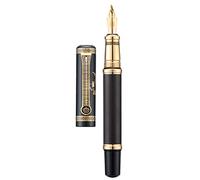 Lanxivi Duke Fude Pen - Penna stilografica con pennino piegato in ebano, Sima Qian, penna stilografica per disegno artistico, calligrafia, scrittura a mano