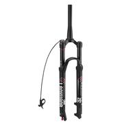 LANXUANR Forcelle Ammortizzata per Mountain Bike in Lega di magnesio da 26/27,5/29 Pollici, Regolazione dell'estensione, Corsa di 100 mm, ASSE da 9 mm, Freno a Disco