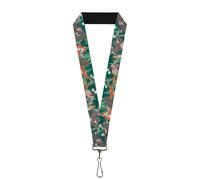 Lanyard Buckle-Down - Il libro della giungla, gruppo di 8 personaggi, verde