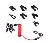 Lanyard Di Arresto Del Motore Esterno - Interruttore Di Morte Del Motore Di Emergenza Con 7 Chiavi, Pulsante Di Cordino Di Sicurezza Retrattile Della Nave | Cavo Di Arresto Di Accensione Per Motori Ex