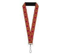 Lanyard Harry Potter Gryffindor Crest Plaid Reds Gold