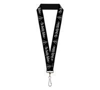 Lanyard Harry Potter The Deathly Hallows Symbol Black White