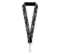 Lanyard Joker The Killing Joke Holding Head Pose Hahaha White Black 22" x 1" Mul
