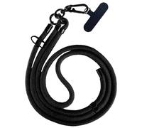 Lanyard Phone Holder - Nylon Anti-Theft Mobile Lanyards | Multifunctional Wrist Strap Tether Tab for Most Smartphone | Travel Accessories for Hands-Fre Convenience | Secure Holders for On-the-Go, Nero