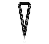 Lanyard The Deathly Hallows Symbol Black White 22" x 1" Multi-colored