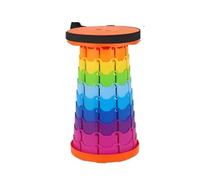 LANYIJINCHENG Sgabello telescopico retrattile, altezza 45 cm, seduta pieghevole portatile con custodia per il trasporto