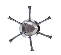 LANYIJINCHENG Testa tagliaerba in filo di acciaio, lama in metallo da 15,2 cm, 3/6 teste di taglio, per tosaerba elettrico (3, 6 teste)