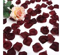 LANYUER 1000 pz petali di rosa in seta matrimonio feste (bordeaux)