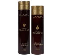 L'ANZA Cheratina Shampoo Olio Curativo 300ml & Cheratina Healing Oil Conditioner 250ml Duo