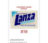 36pz Lanza Marsiglia sapone solido per bucatoa mano detersivo 250g