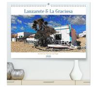 Lanzarote & La Graciosa - Im Stil von Vicent van Gogh (hochwertiger Premium Wandkalender 2026 DIN A2 quer), Kunstdruck in Hochglanz: Zwei Juwelen der Kanaren