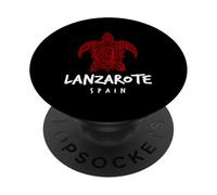 Lanzarote Spagna Tribal Sea Turtle Ocean Art Design PopSockets PopGrip Adesivo