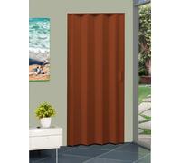 LANZI STIL Porta a soffietto mod. Jolly| pronta per l’installazione| prodotto anche riducibile sul posto| mis. cm da 82 a 132 x 220 H| facile da montare| con istruzioni e video (107x220 H, Noce)