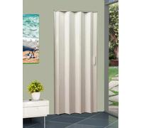 LANZI STIL Porta a soffietto mod. Jolly| pronta per l’installazione| prodotto anche riducibile sul posto| mis. cm da 82 a 132 x 220 H| facile da montare| con istruzioni e video (120x220 H, Bianco)