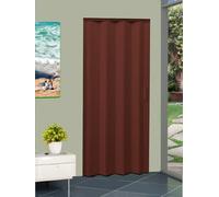 LANZI STIL Porta a soffietto mod. Jolly| pronta per l’installazione| prodotto anche riducibile sul posto| mis. cm da 82 a 132 x 220 H| facile da montare| con istruzioni e video (107x220 H, Mogano)