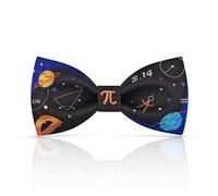 Lanzonia Nero Papillon Uomo Originali Papillon Particolari Fantasia Firmate Geek Scienza Divertenti Papillon con Spiritoso Stampa Matematica Pi per Insegnante Compleanno Festa Carnevale