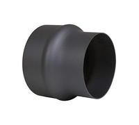 LANZZAS Estensione tubo stufa da 120 mm a 150 mm (diametro Ø 150 mm), colore: nero metallizzato - altri tubi della nostra gamma.