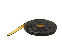 LANZZAS Nastro di vetro - Dimensioni: 10 x 2 mm - Lunghezza: 2 m - Guarnizione piatta per parabrezza del camino, nero
