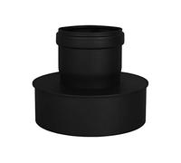 lanzzas Pellet Pell etrauch tubo stufa a pellet Pellet camino tubo espansione colore nero Ø 80 mm su Ø 150 mm