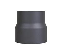 LANZZAS Riduzione del tubo della stufa da Ø 130 mm a Ø 120 mm - Colore: grigio ghisa - Riduzione del tubo del fumo