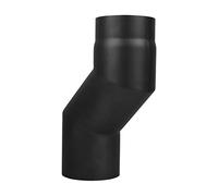 LANZZAS - Tubo per canna fumaria con curva a gradini da 100 mm di offset, con diametro DN 130 mm, colore: nero - altri tubi del nostro assortimento, li trovate qui.