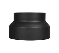 LANZZAS, tubo per fumo, riduzione da Ø 250 mm a Ø 200 mm, colore: nero metallizzato