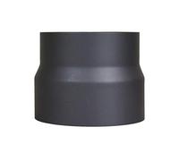 LANZZAS Tubo per fumo, riduzione del tubo per stufa, Ø 160 mm su Ø 150 mm, nero, riduzione del tubo del forno