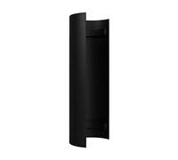 LANZZAS Tubo per stufa, protezione dal calore/scudo termico 460 mm, diametro DN Ø 150 mm, colore: nero metallizzato, altri tubi della nostra gamma.