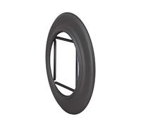 LANZZAS Tubo per stufa, rosetta da parete con molle di serraggio, bordo 50 mm, diametro Ø 150 mm, colore: grigio ghisa - altri tubi della nostra gamma.