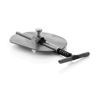 LANZZAS Valvola a farfalla per tubo per stufa, diametro 200 mm, non verniciata, limitatore di trazione per montaggio successivo